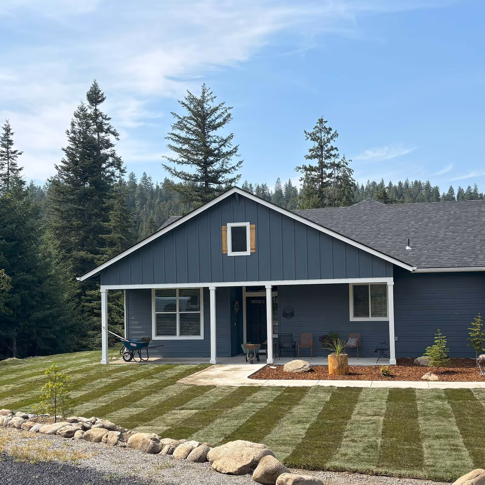 Liberty Lake lawn makeover with premium sod